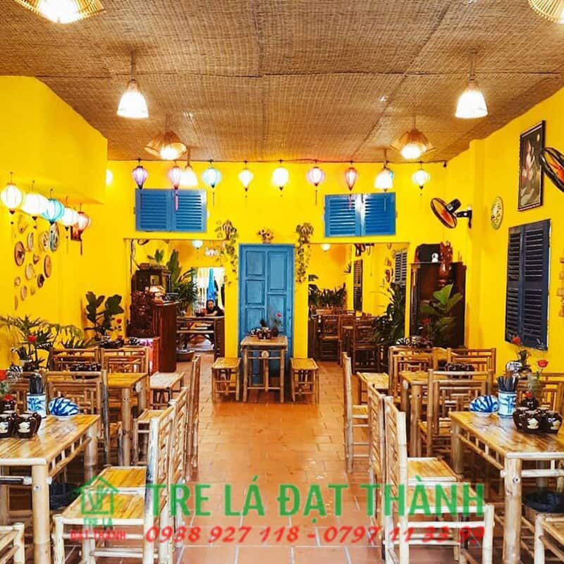 b&agrave;n ghế ăn bằng tre BGABT001
