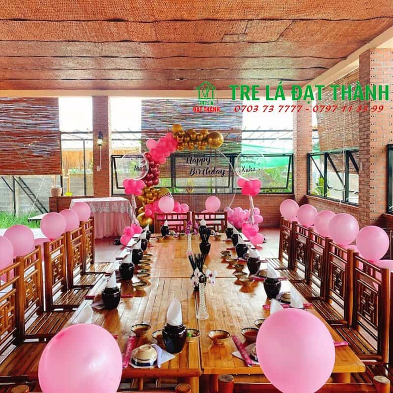 b&agrave;n ghế ăn bằng tre BGABT001