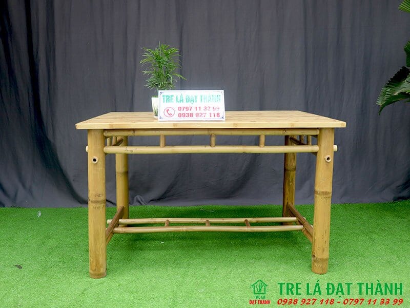 b&agrave;n ghế ăn bằng tre BGABT001