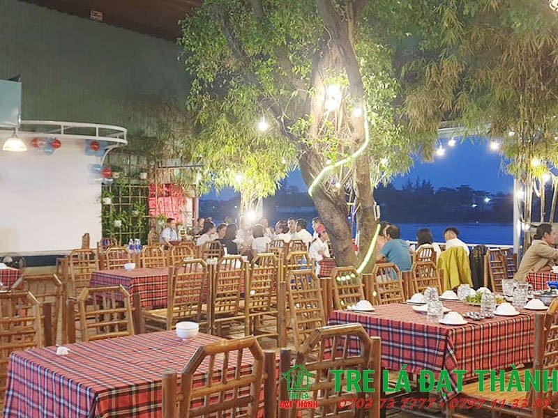 b&agrave;n ghế ăn bằng tre BGABT011