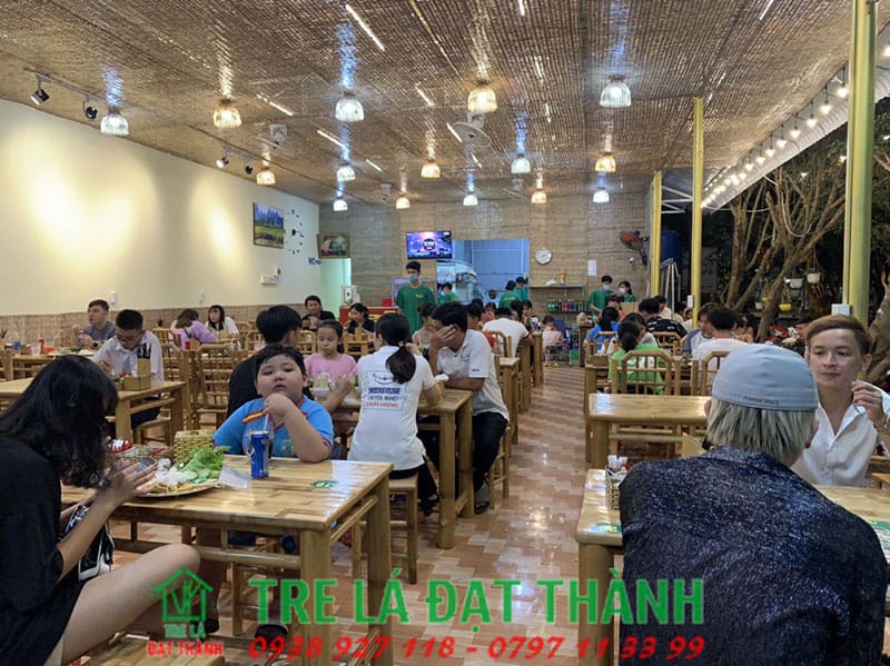 b&agrave;n ghế ăn bằng tre BGABT011