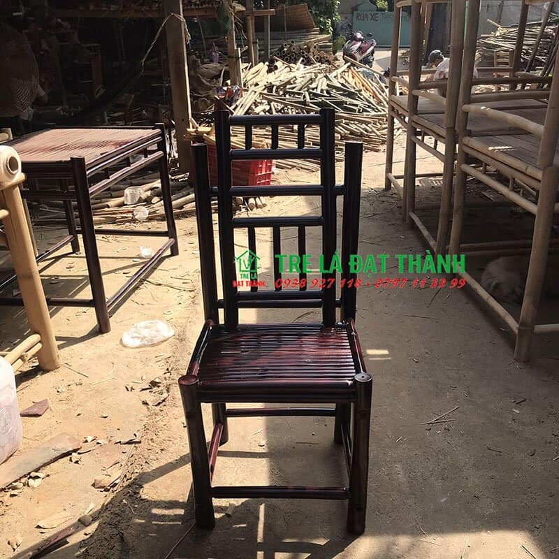 b&agrave;n ghế ăn bằng tre BGABT012