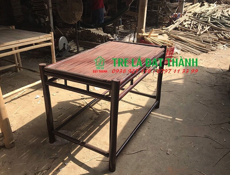 b&agrave;n ghế ăn bằng tre BGABT012