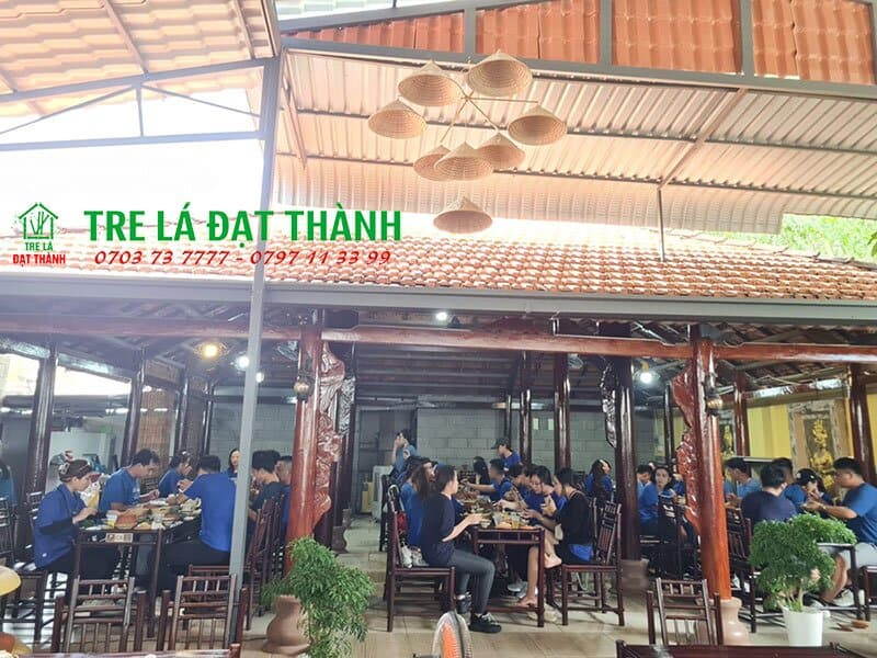 b&agrave;n ghế ăn bằng tre BGABT012