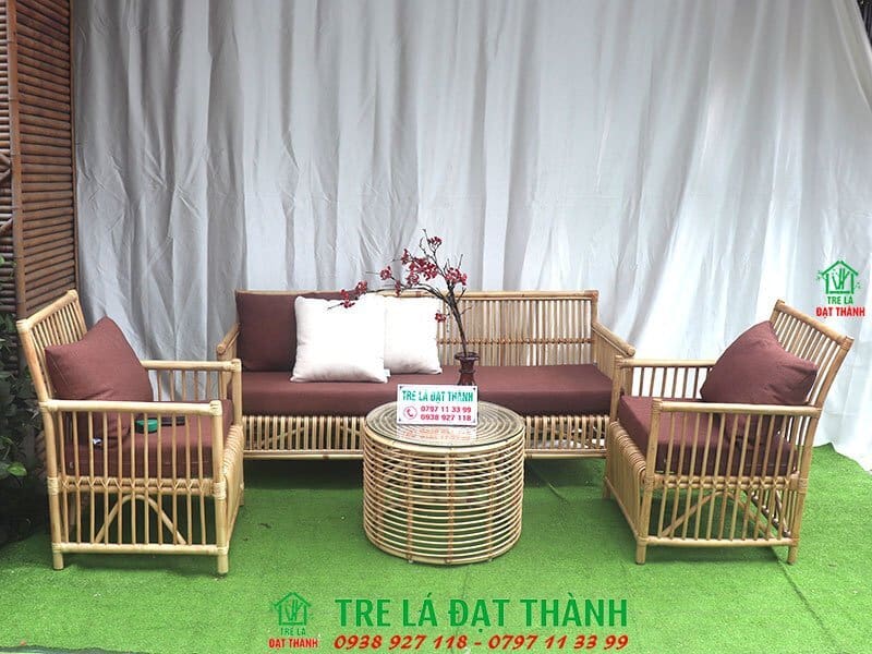 bàn ghế mây tre phòng khách giá rẻ hcm