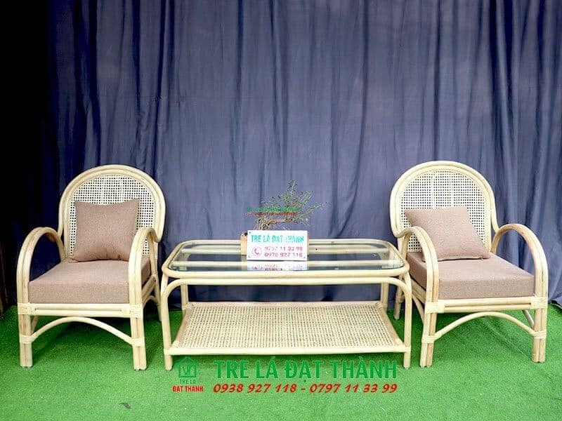 bàn ghế bằng mây Tre Lá Đạt Thành