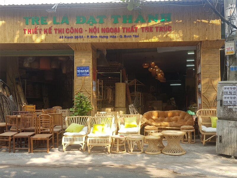 bàn ghế mây Tre Lá Đạt Thành