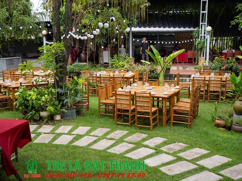 b&agrave;n ghế tre &eacute;p BGTE005