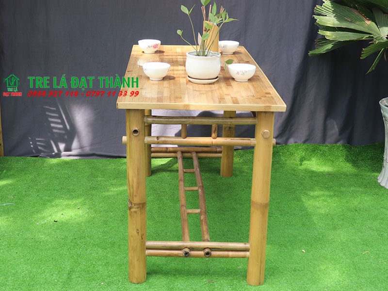 b&agrave;n ghế tre &eacute;p BGTE008