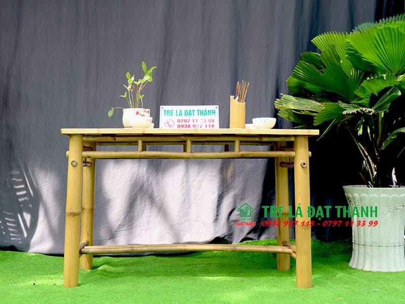 b&agrave;n ghế tre &eacute;p BGTE008