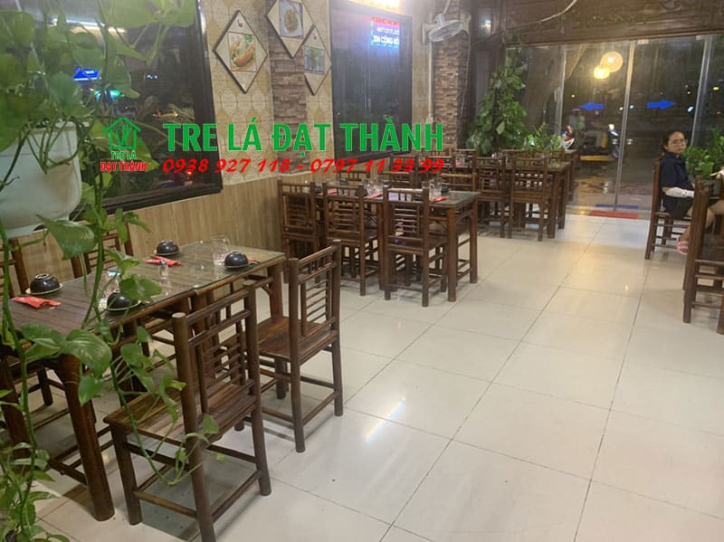 b&agrave;n ghế tre &eacute;p BGTE010
