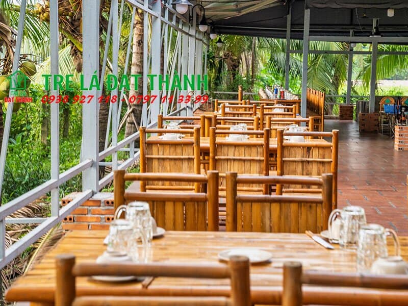 b&agrave;n ghế tre mặt b&agrave;o BGTMB001