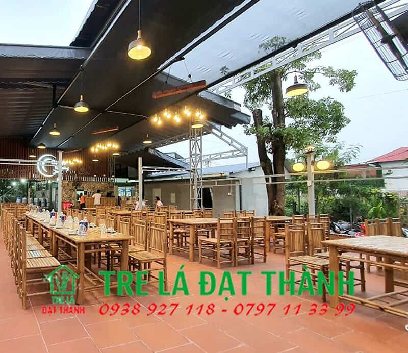b&agrave;n ghế tre mặt b&agrave;o BGTMB001