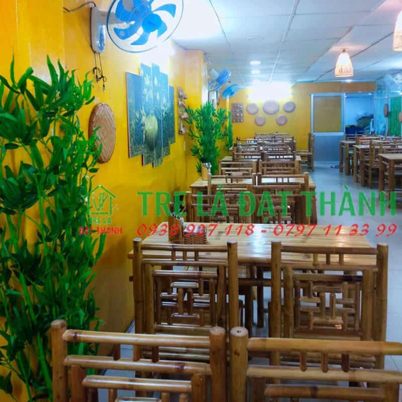 b&agrave;n ghế tre mặt b&agrave;o BGTMB004
