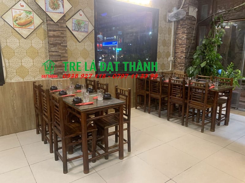 b&agrave;n ghế tre mặt b&agrave;o BGTMB008