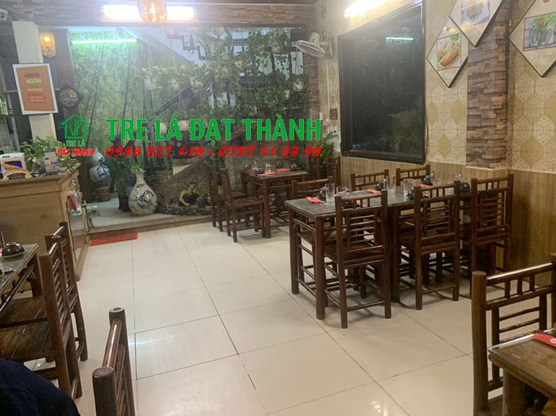 b&agrave;n ghế tre mặt b&agrave;o BGTMB008