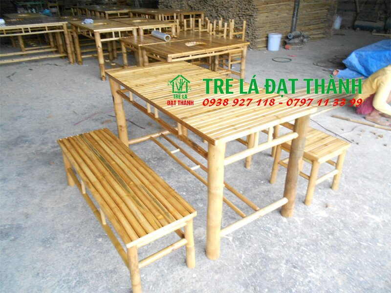 bàn ghế quán nhậu bằng tre hcm