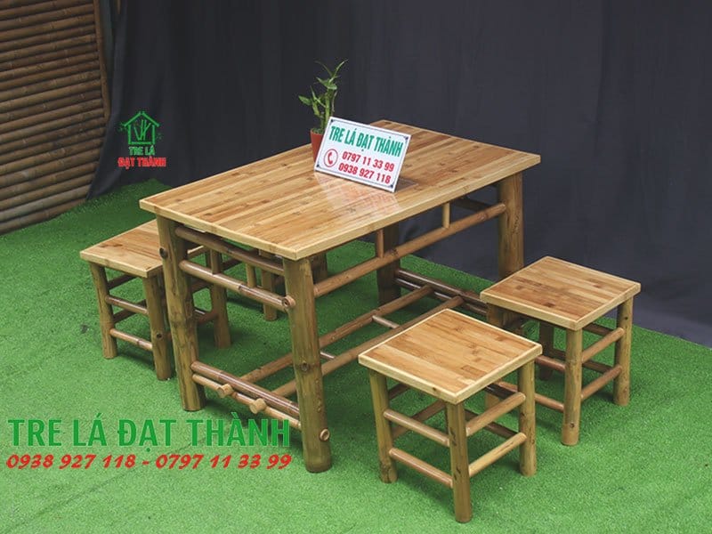 b&agrave;n ghế qu&aacute;n nhậu gi&aacute; rẻ bằng tre tphcm
