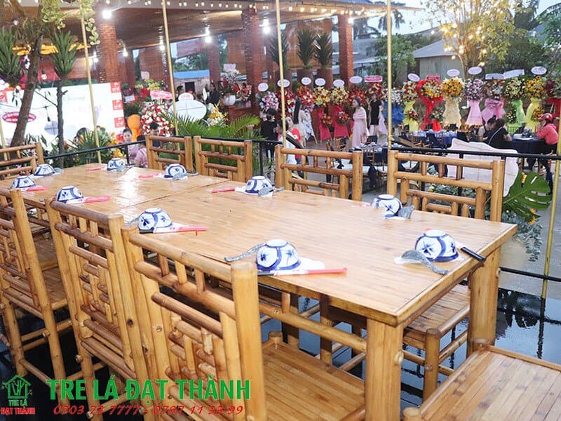 B&agrave;n Ghế Tre Qu&aacute;n Nhậu BGTQN001