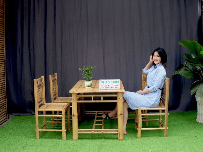 B&agrave;n Ghế Tre Qu&aacute;n Nhậu BGTQN001