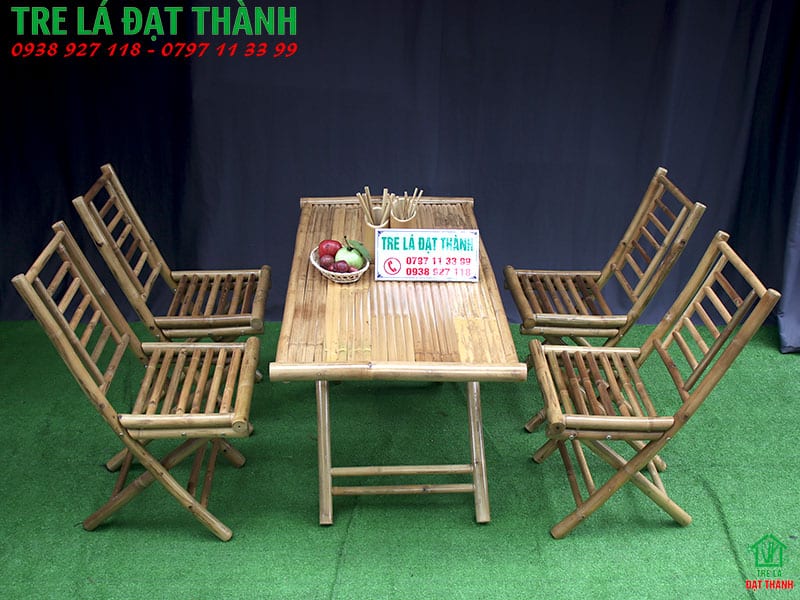 B&agrave;n Ghế Tre Qu&aacute;n Nhậu BGTQN009