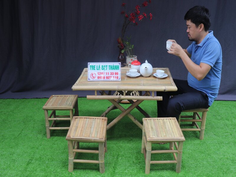 B&agrave;n Ghế Tre Qu&aacute;n Nhậu BGTQN011