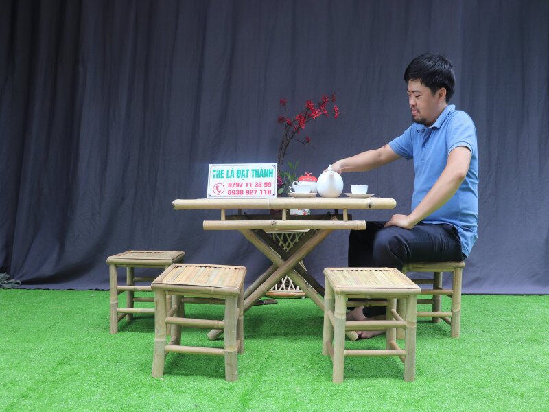 B&agrave;n Ghế Tre Qu&aacute;n Nhậu BGTQN011