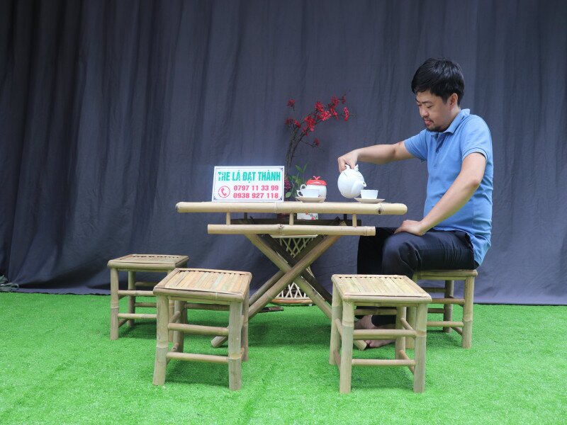 B&agrave;n Ghế Tre Qu&aacute;n Nhậu BGTQN011