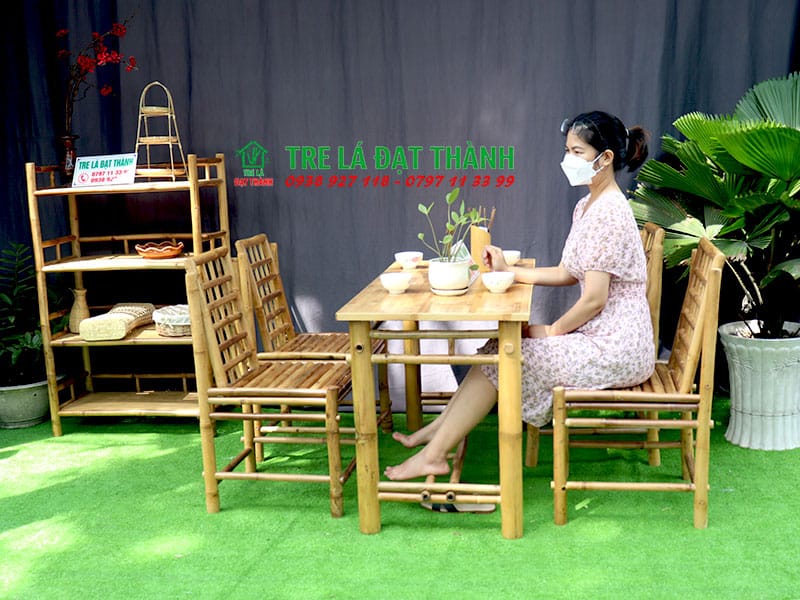 B&agrave;n Ghế Tre Qu&aacute;n Nhậu BGTQN018