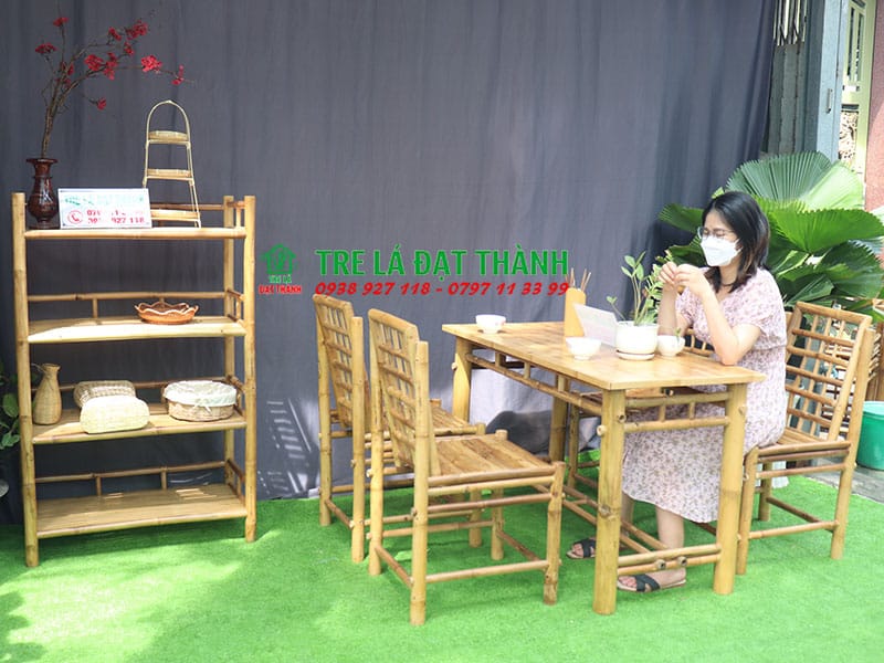 B&agrave;n Ghế Tre Qu&aacute;n Nhậu BGTQN018