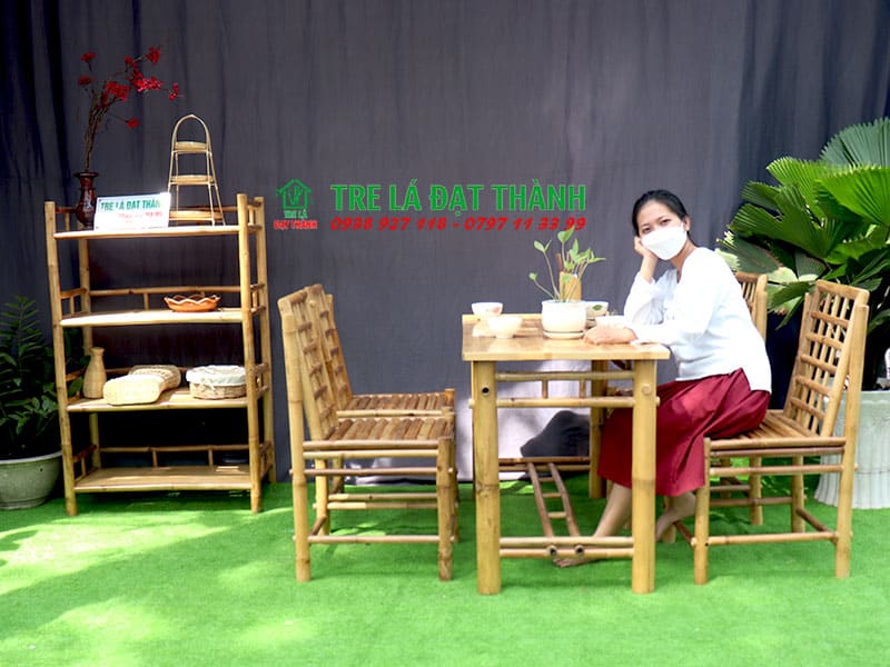 B&agrave;n Ghế Tre Qu&aacute;n Nhậu BGTQN018