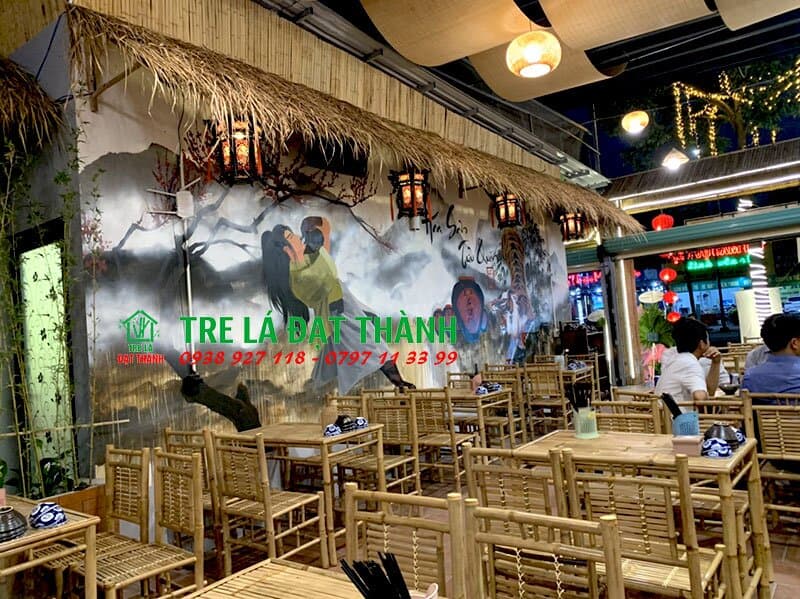 b&agrave;n ghế tre qu&aacute;n nhậu gi&aacute; rẻ