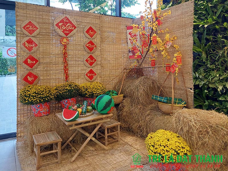 b&agrave;n gấp bằng tre