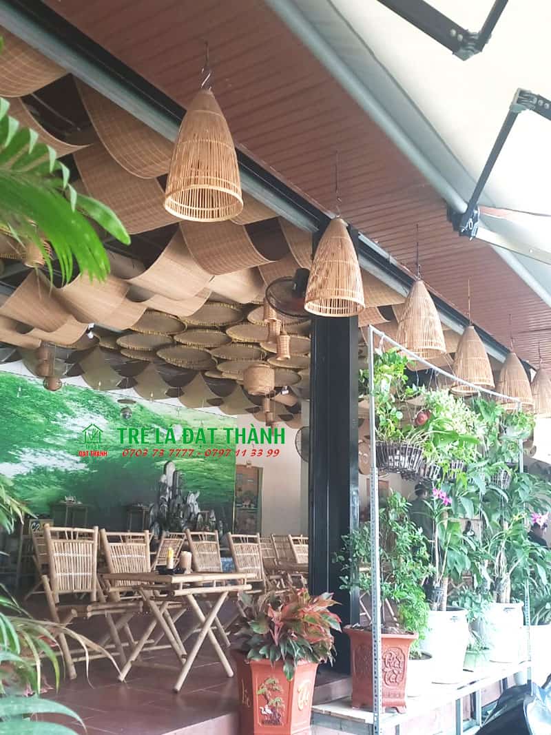 b&agrave;n gấp gọn bằng tre