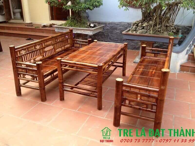 bàn ghế tre trúc