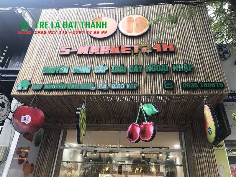 bảng hiệu bằng tre bảng hiệu bằng tre