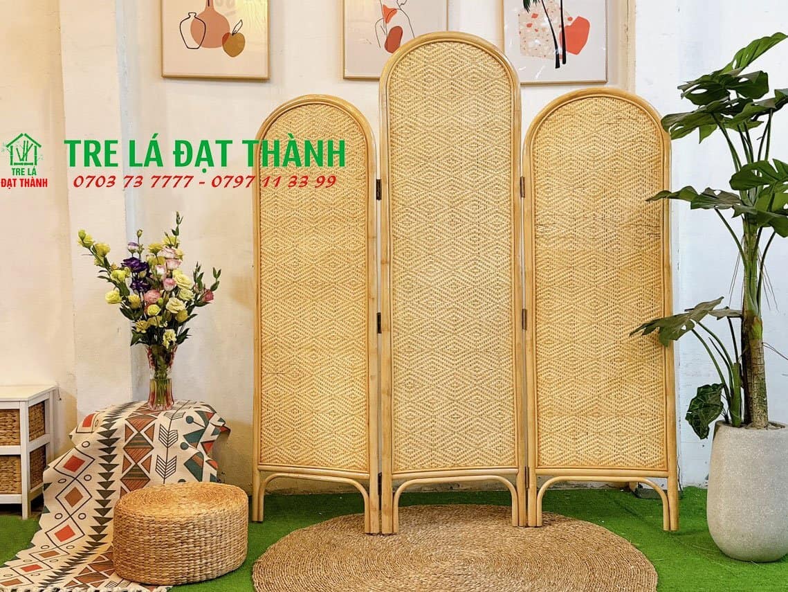 b&igrave;nh phong m&acirc;y tre đan