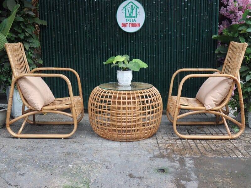 bộ bàn ghế mây phòng khách giá cả rẻ hcm