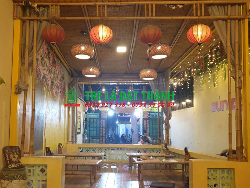 bộ b&agrave;n ghế tre mini BBGTM005