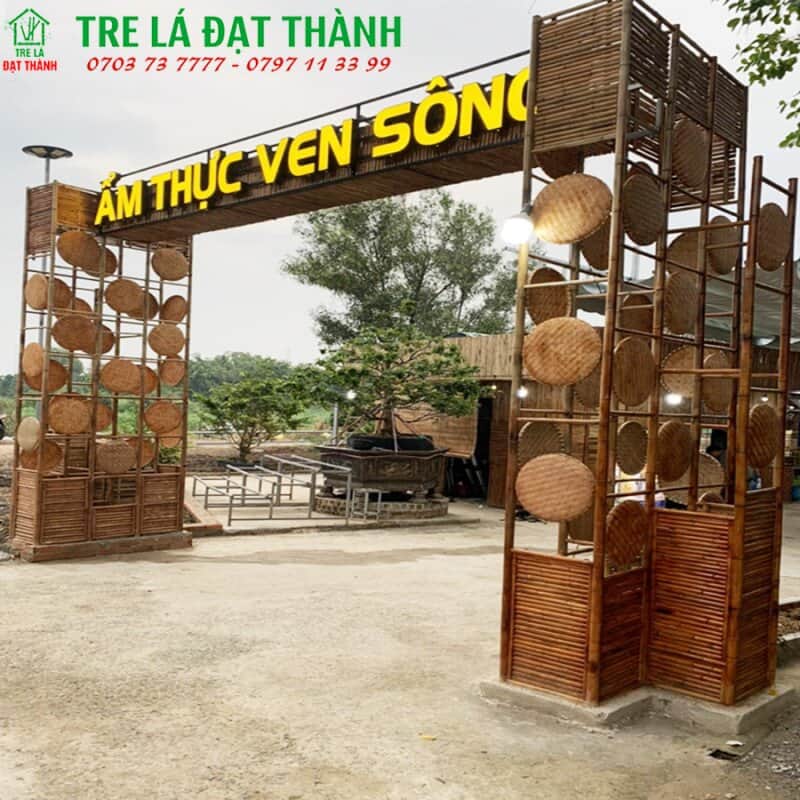 thi công cổng chào bằng tre trúc thi công cổng chào bằng tre trúc