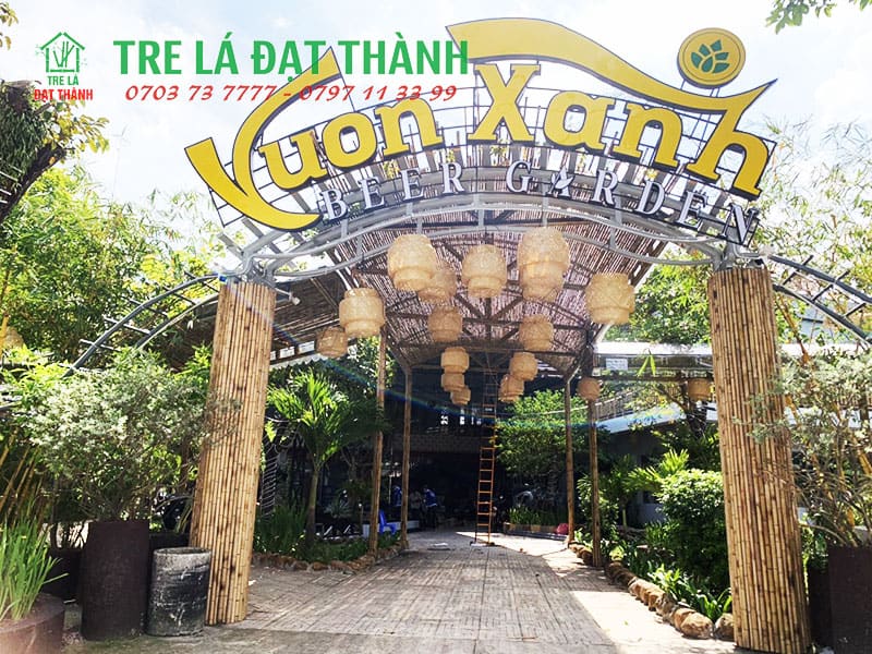 thi công cổng tre thi công cổng tre