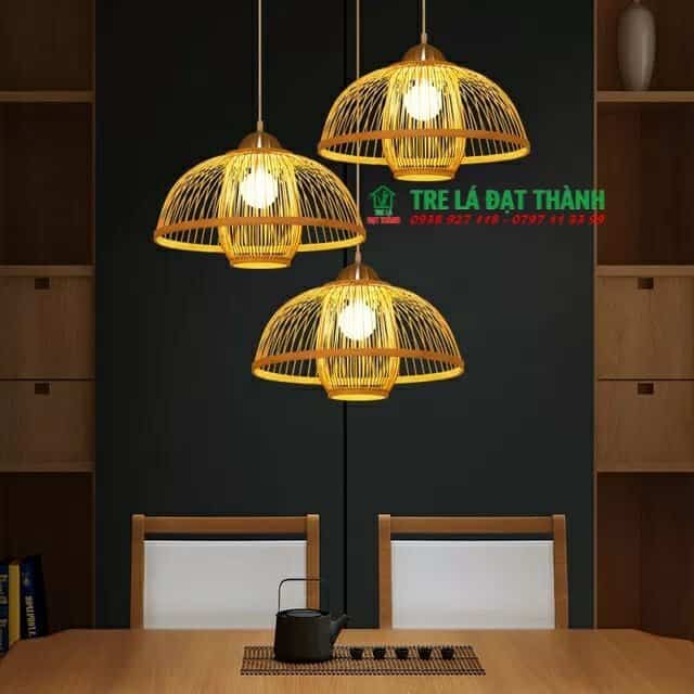 chụp đèn mây tre đan