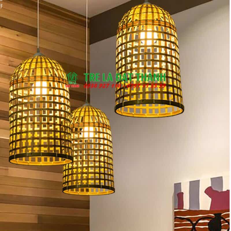 Chụp Đ&egrave;n Sọc Tre Caro