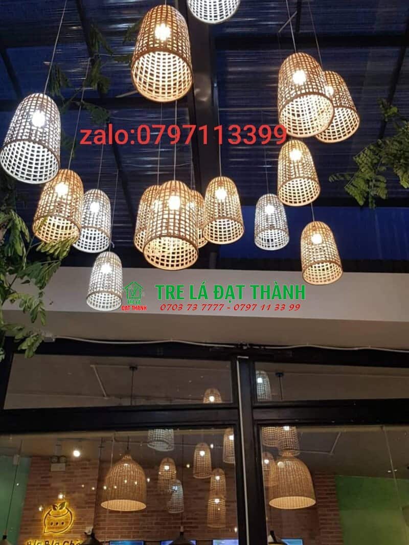 Chụp Đ&egrave;n Sọc Tre Caro