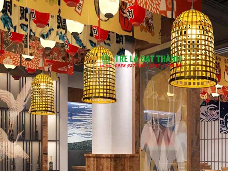 Chụp Đ&egrave;n Sọc Tre Caro