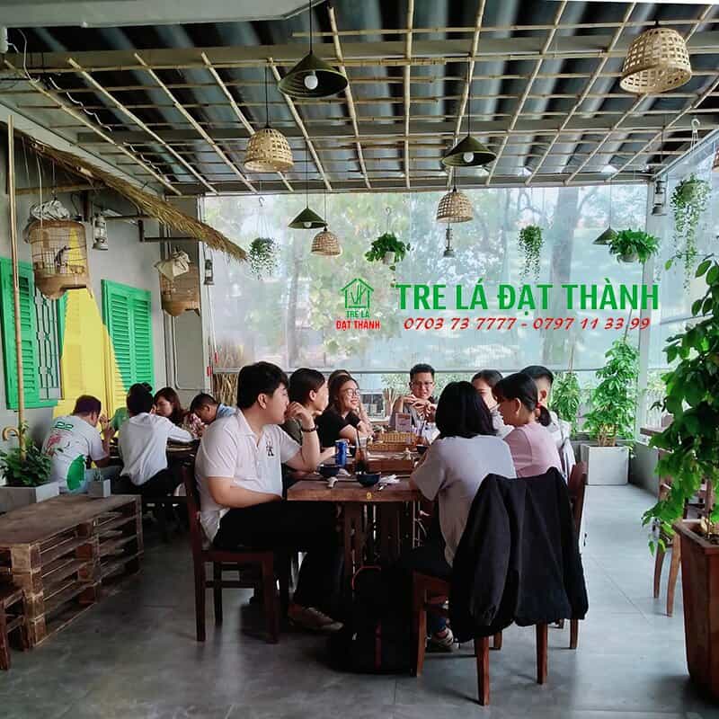 Chụp Đ&egrave;n Sọc Tre Caro