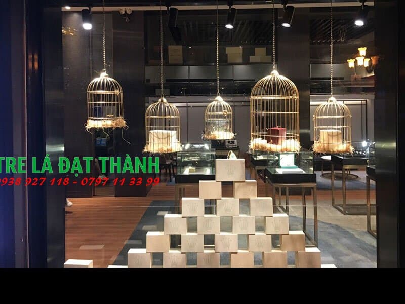 Đ&egrave;n Lồng Chim M&acirc;y Tre