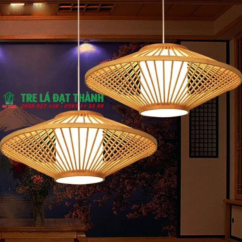 đèn mây tre thả trần