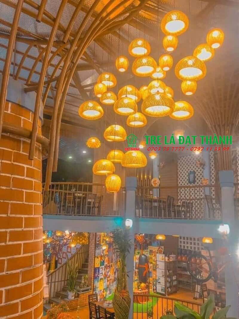 Đ&egrave;n N&oacute;n 2 Lớp M&acirc;y Tre Đan