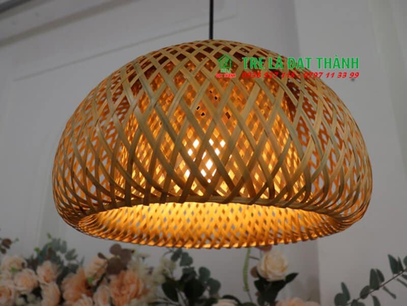 Đ&egrave;n N&oacute;n 2 Lớp M&acirc;y Tre Đan